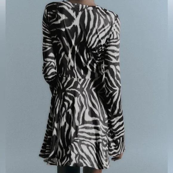 🔴🆕 Zara Zebra Print Dress - Picture 8 of 8